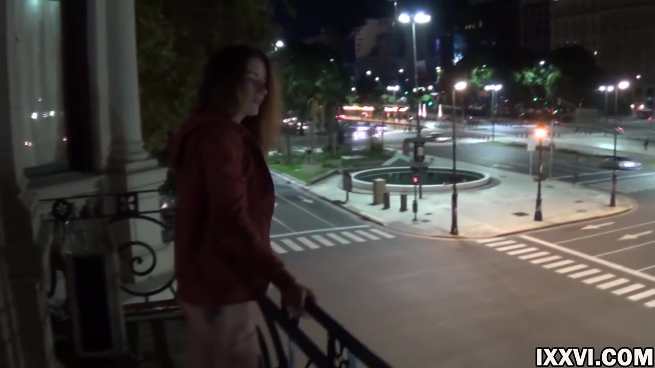 Outdoor Public Pissing From A Balcony In America
