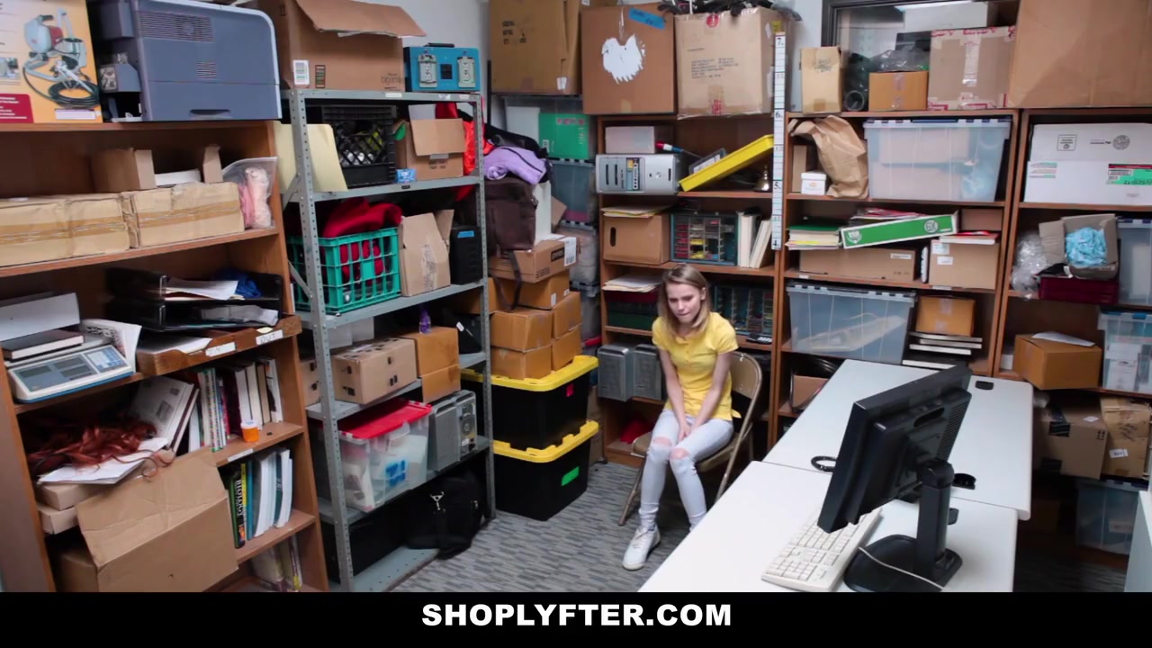 Tiny teen 18+ Caught Sneaking And Stealing Ge With L