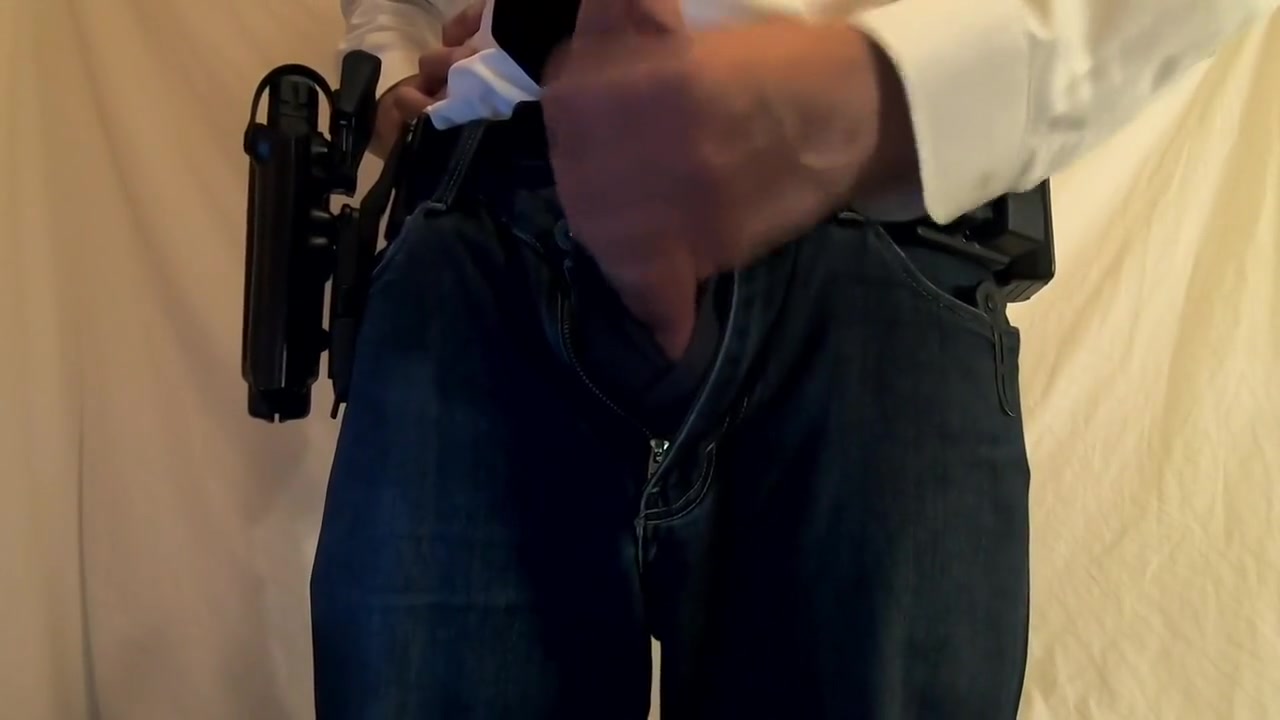 Hot Cop Jerks Off Hard Into Evidence Bag Hd 1080p Solo Male Masturbation