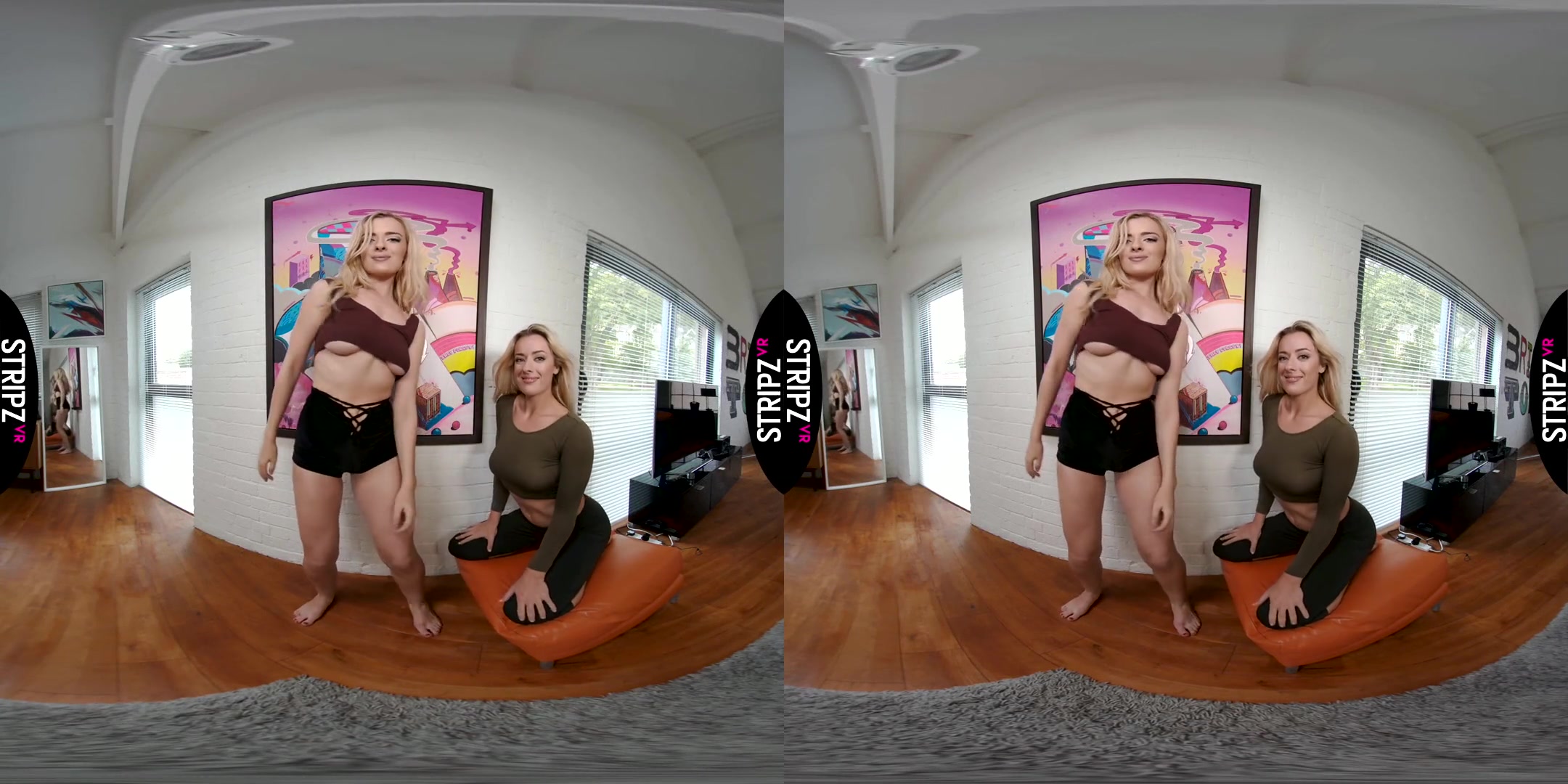 Rosa Brighid & Grace Faerie in Dance Off - StripzVR