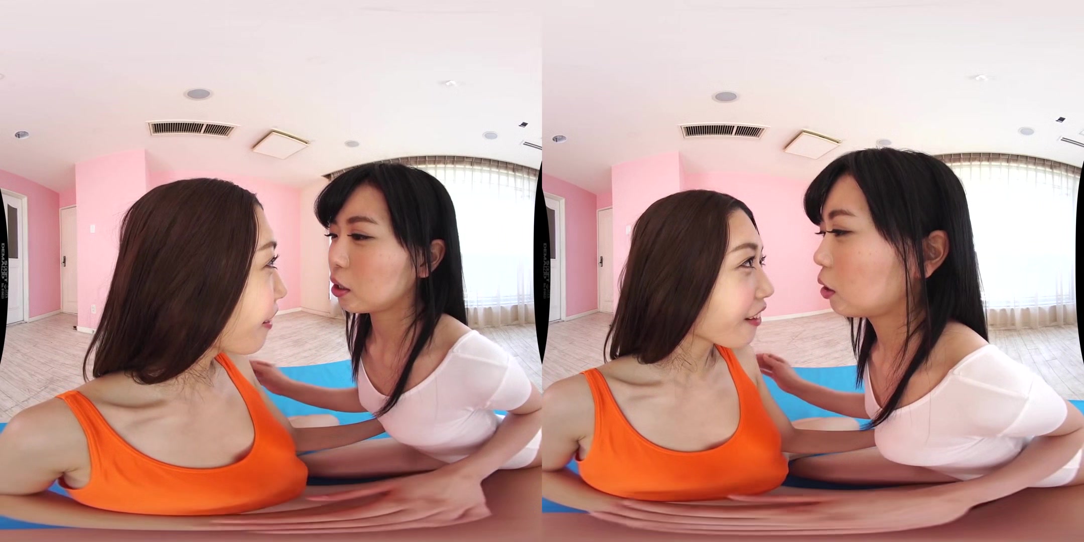 Limber Lesbian VR - Asian Teen Lesbian Pussy and Toe Sucking