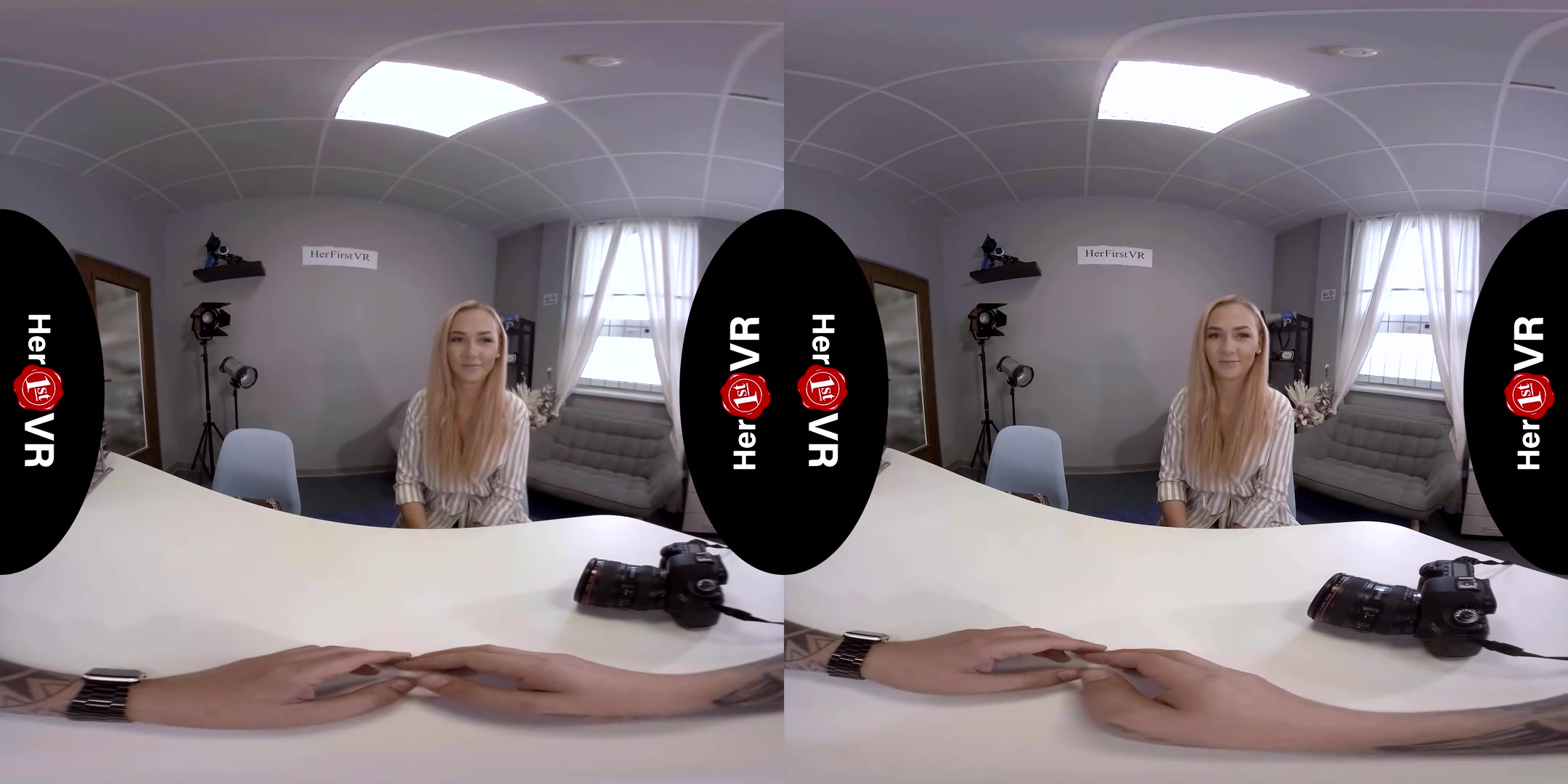 Jenny Wild - VR Casting; Sexy Blonde Amateur First Timer