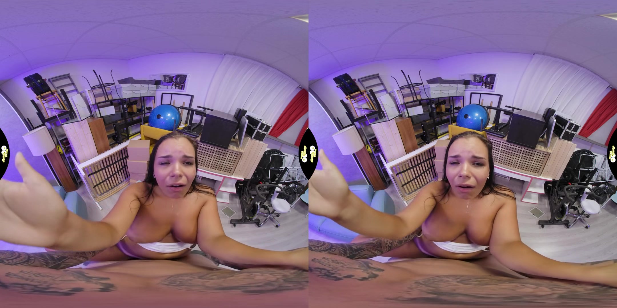 Sex in Storage - Huge Tits Voluptuous Pornstar Sofia Lee POV