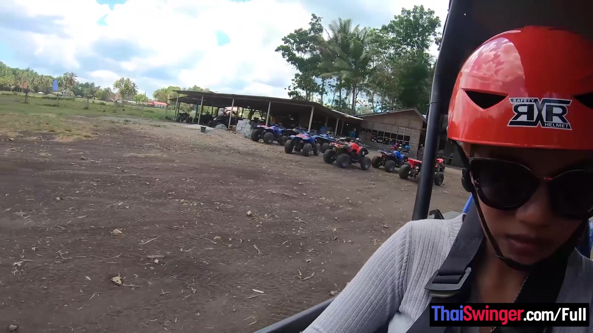 ATV buggy tour with his Thai girlfriend had them fucking at home afterwards