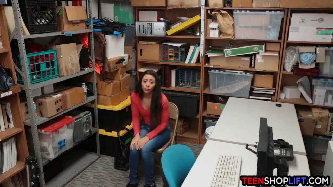Busted Latina teen 18+ Thief Sucks And Fucks To Go Free