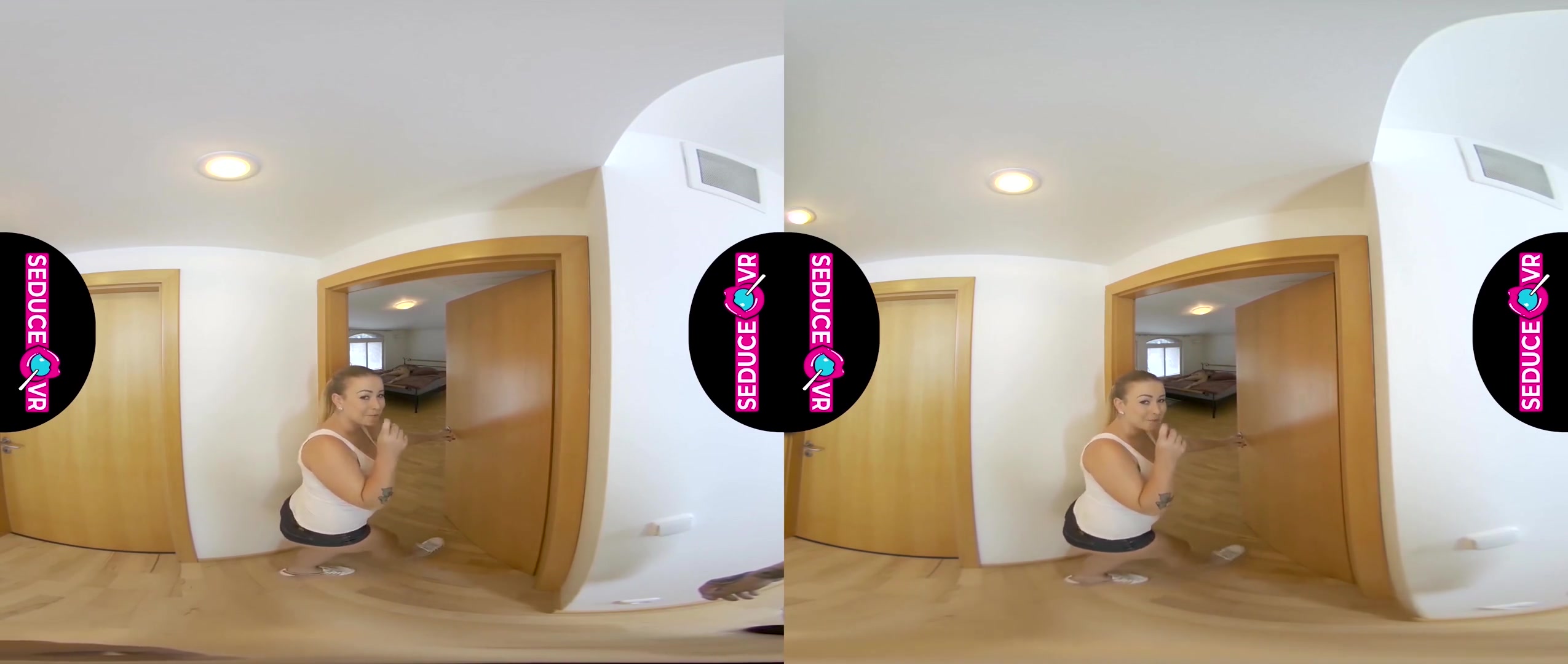 Prank Gone Right - Amateur Lesbian Babes on the Bed Start MFF Threesome