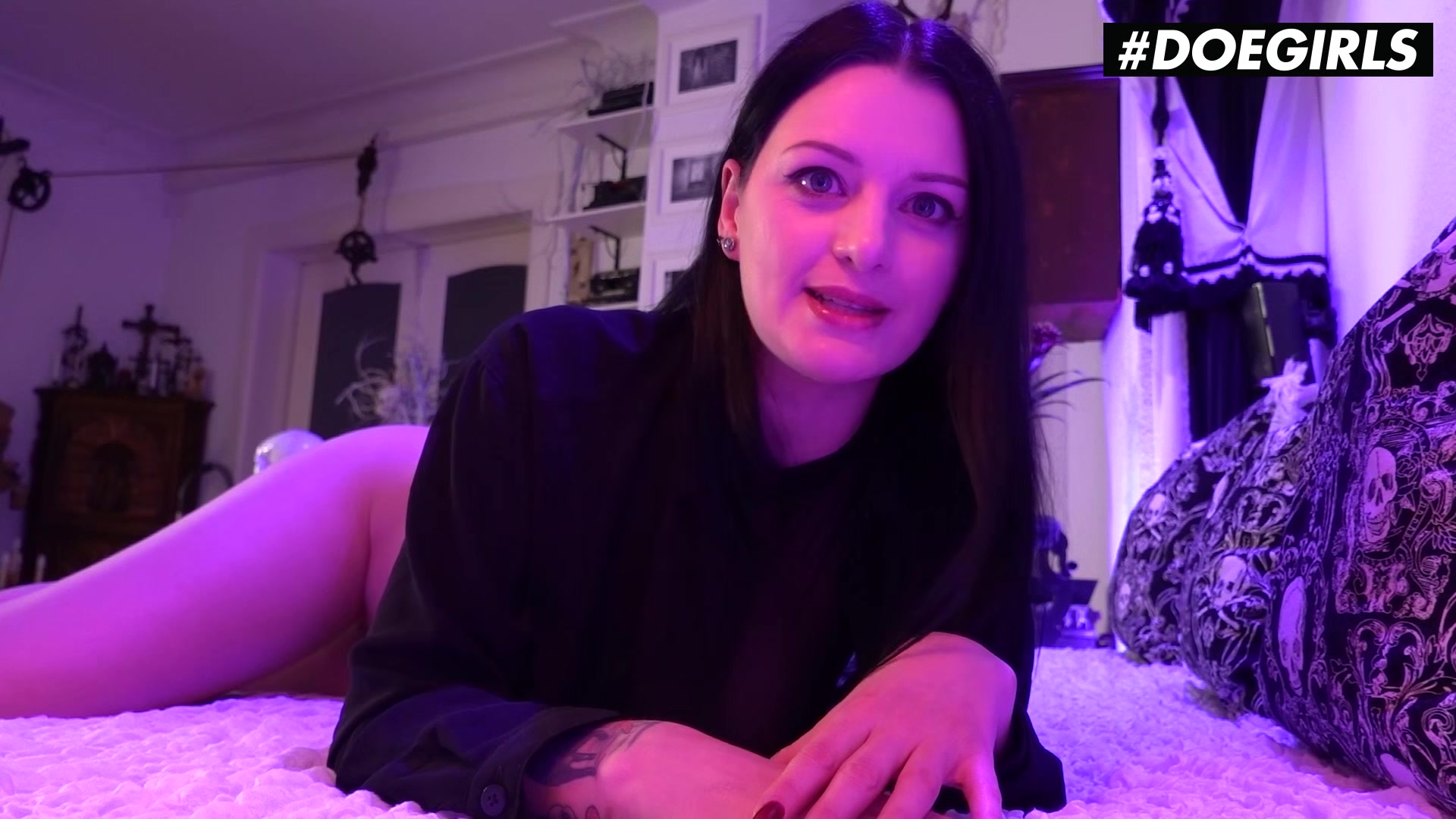 DOEGIRLS - Alissa Noir - Intense Solo Masturbation With Big Tits German Bombshell