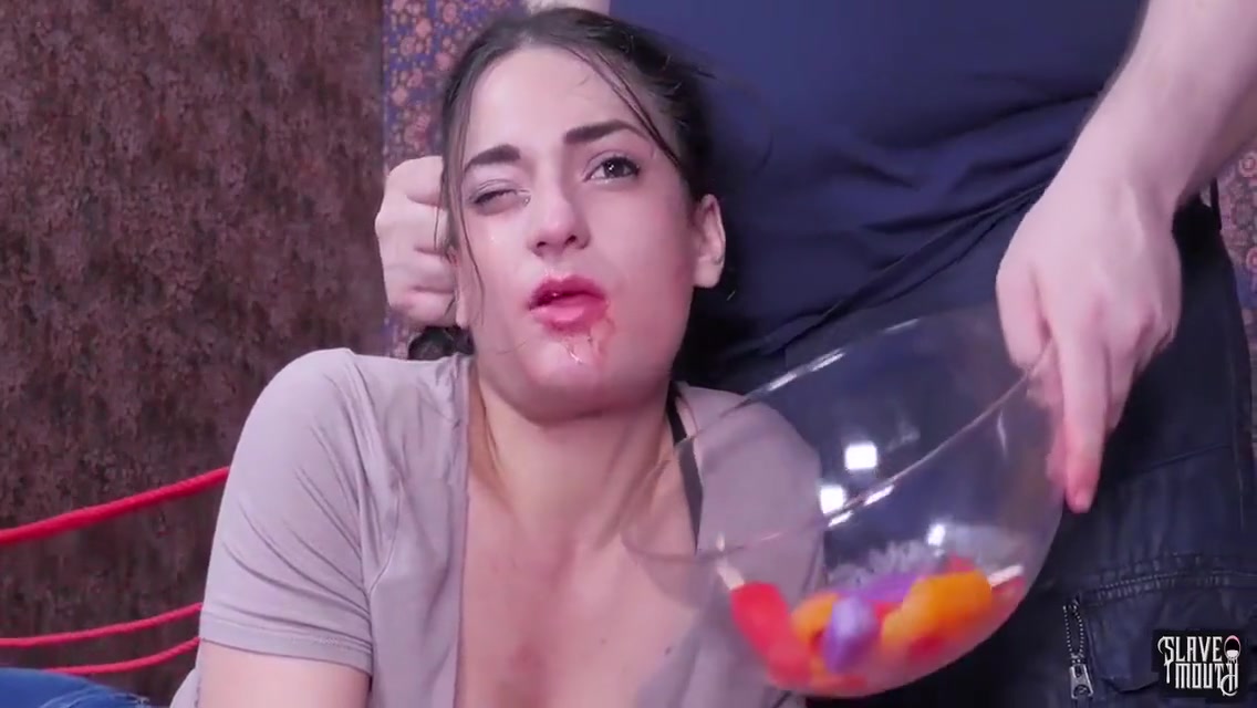 Rough Sex In Oral Slave Gagging On Popsicle 4 Min