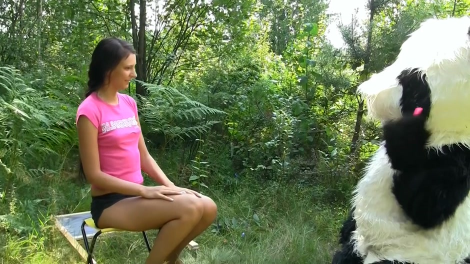 Cute lassie gets fucked by a funny sex toy