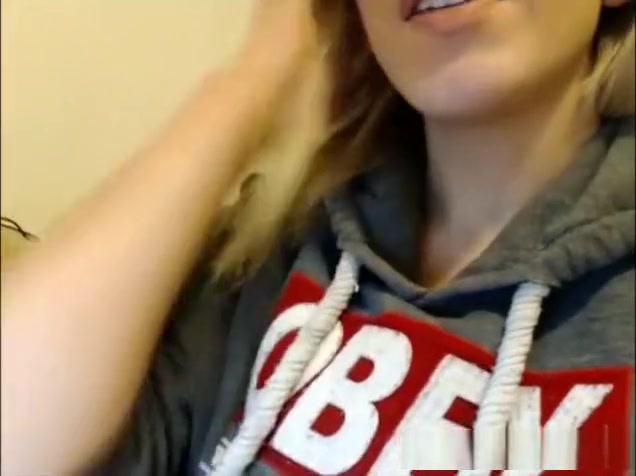 Hot Blonde Tranny Jerks Cock