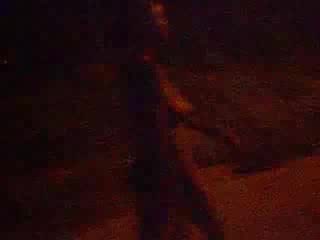 Sexy Ebony want to attract attention of the guys by walking naked