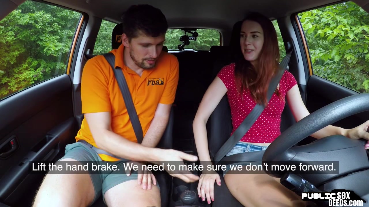 Public euro cowgirling car driving instructor