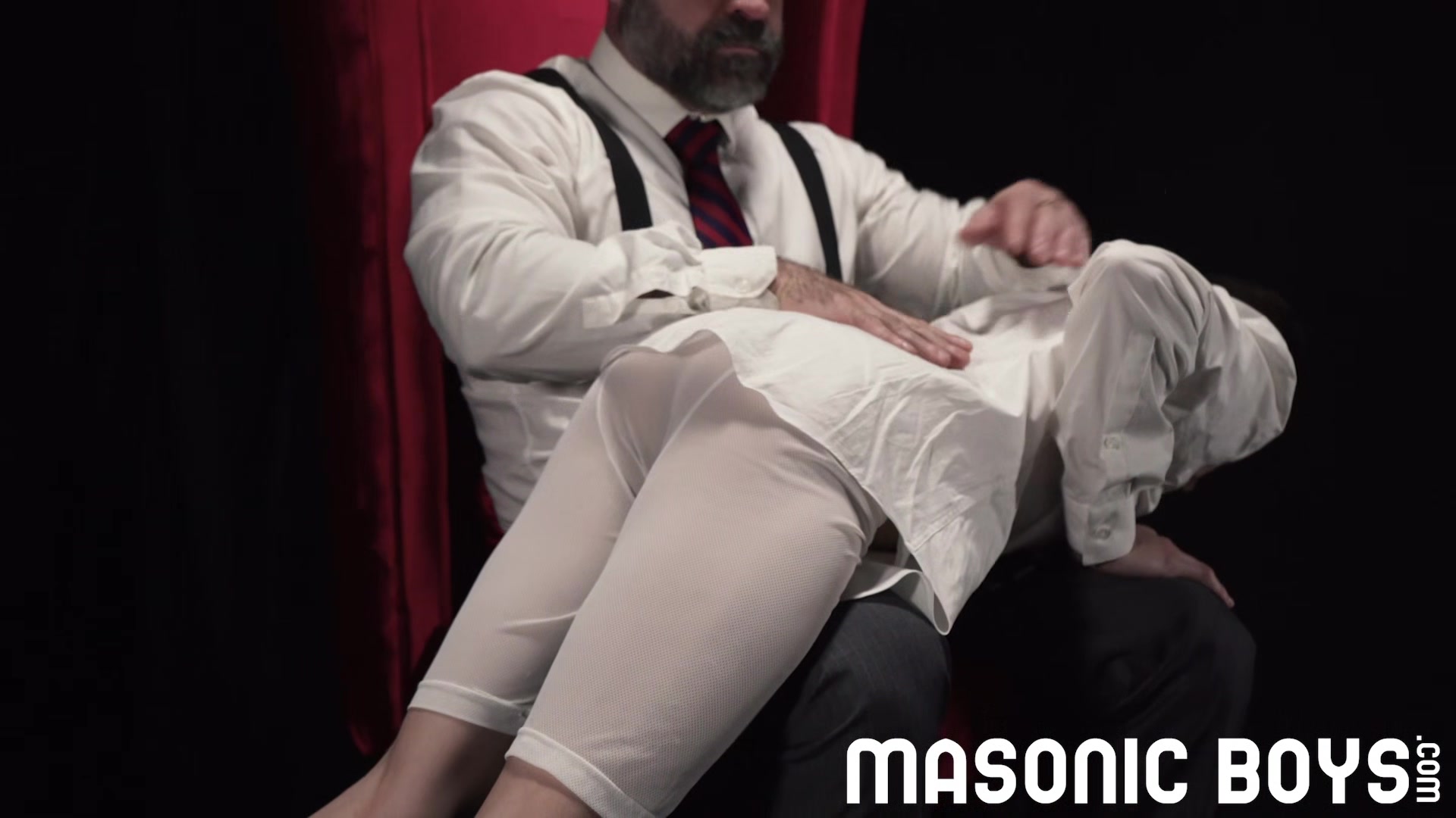 MasonicBoys Master daddy bear spanks and milks Austin Young