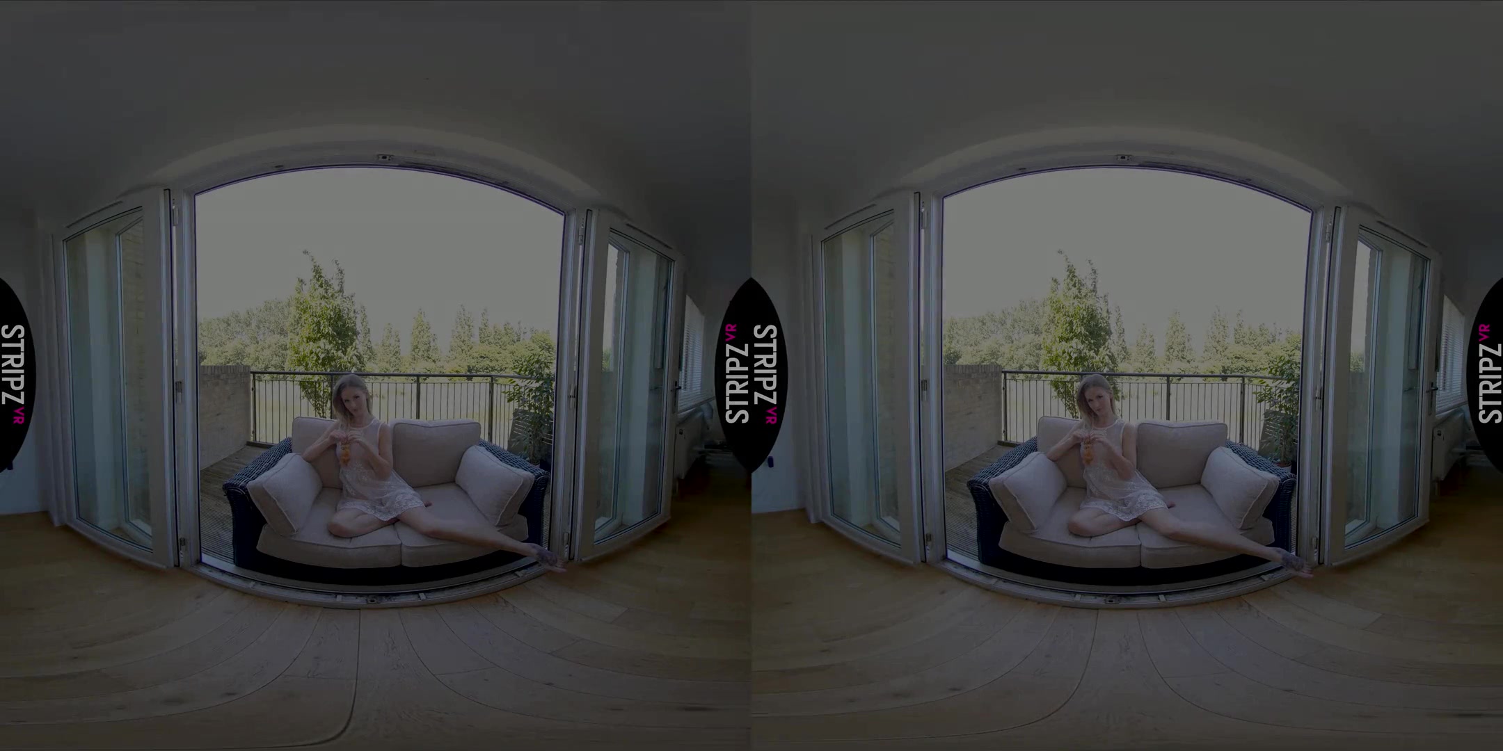 Suck Me! - Gorgeous Blonde Babe Solo Striptease in VR