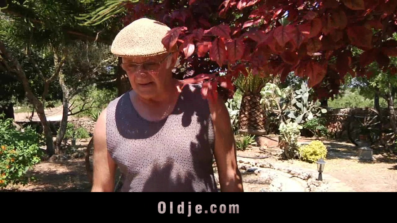 Young and horny redhead seduces old man to fuck
