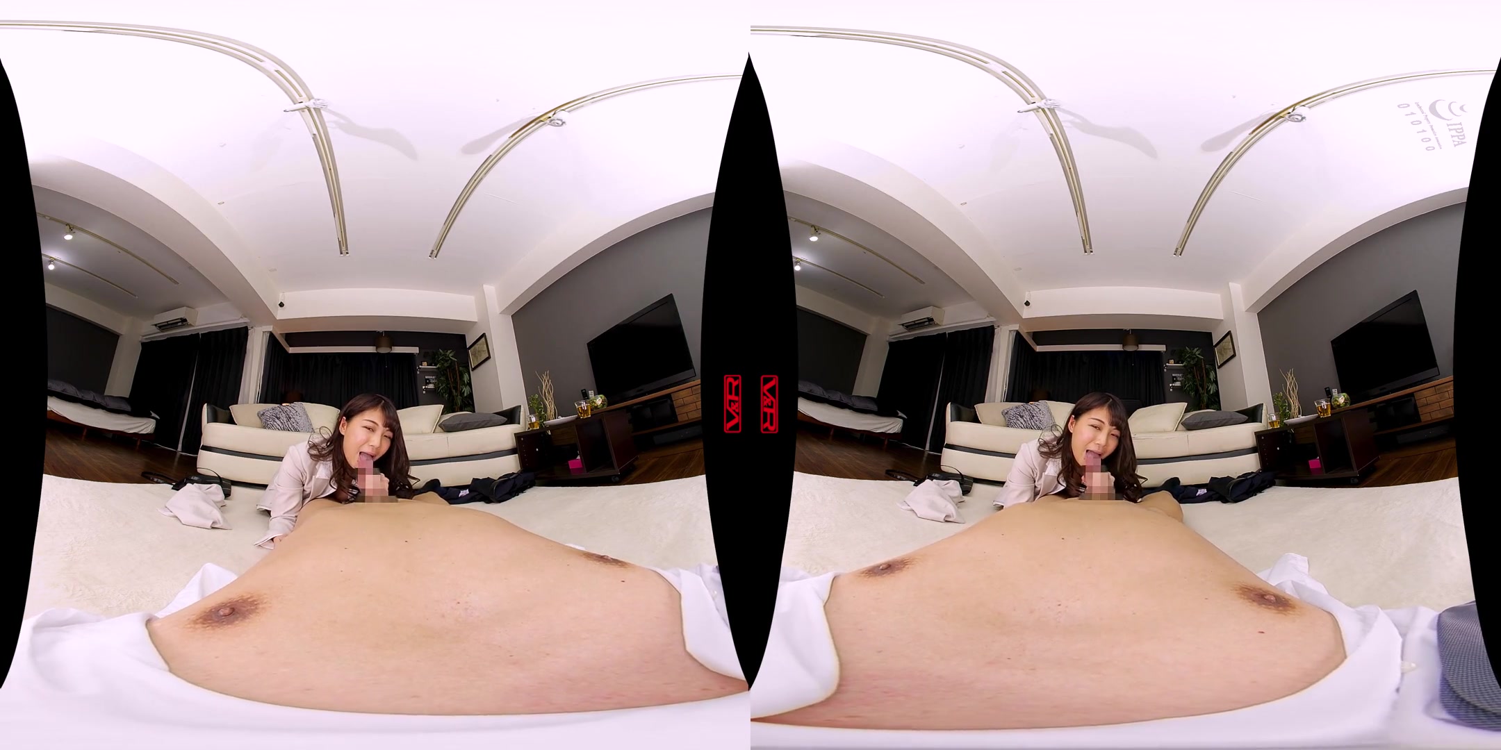 My Ambitious Female Boss Restrained Me and Made me Cum!; Japanese OL in Black Pantyhose