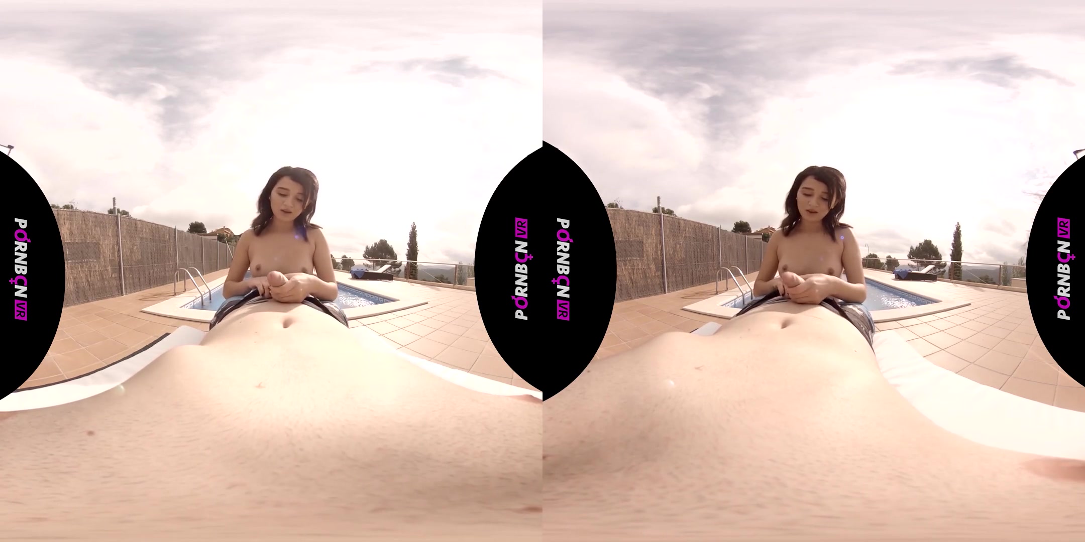 Blowjob, Footjob and Cum in the Pool - POV Blowjob Cumshot