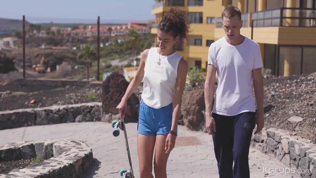 Cute teen 18+ Learns To Ride A Big Dick & A Skateboard With Bigger Cock