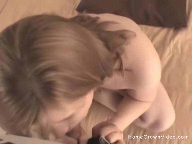 Thick blonde amateur strips and sucks the photographer