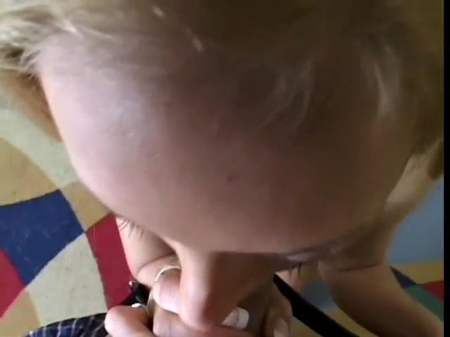 Short Haired Blond Slobbering Knob