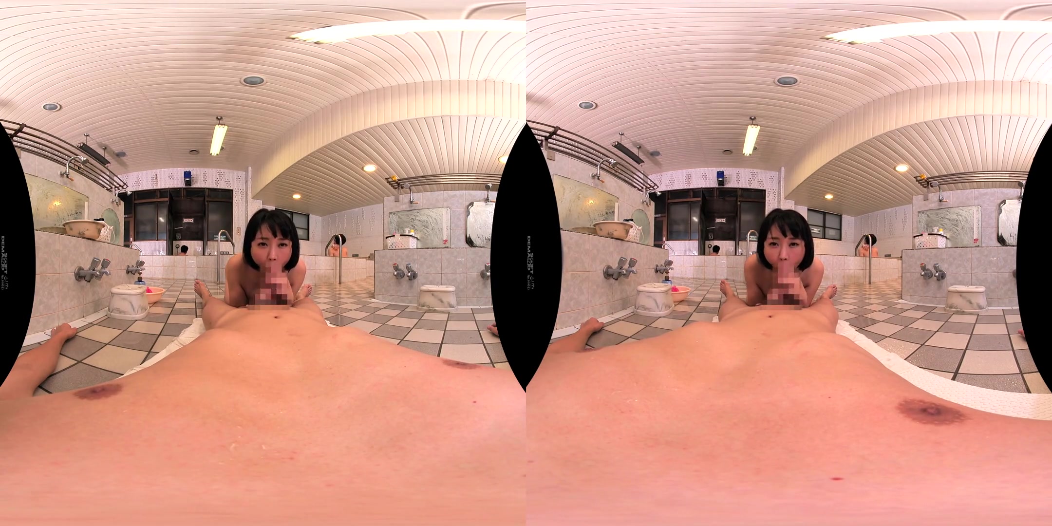 Washing your Body with her Famous I-Cup Tits 4 - Asian Riding Dick in Public