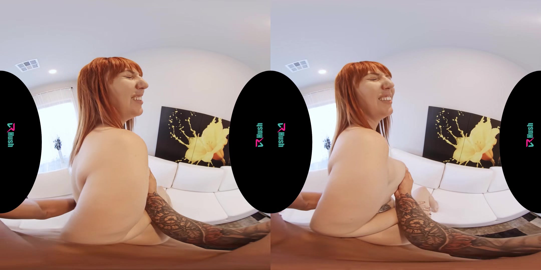 VRHUSH Busty redhead Lauren Phillips lets you creampie her ass