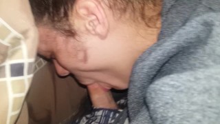 Milf sucking nut out of my dick