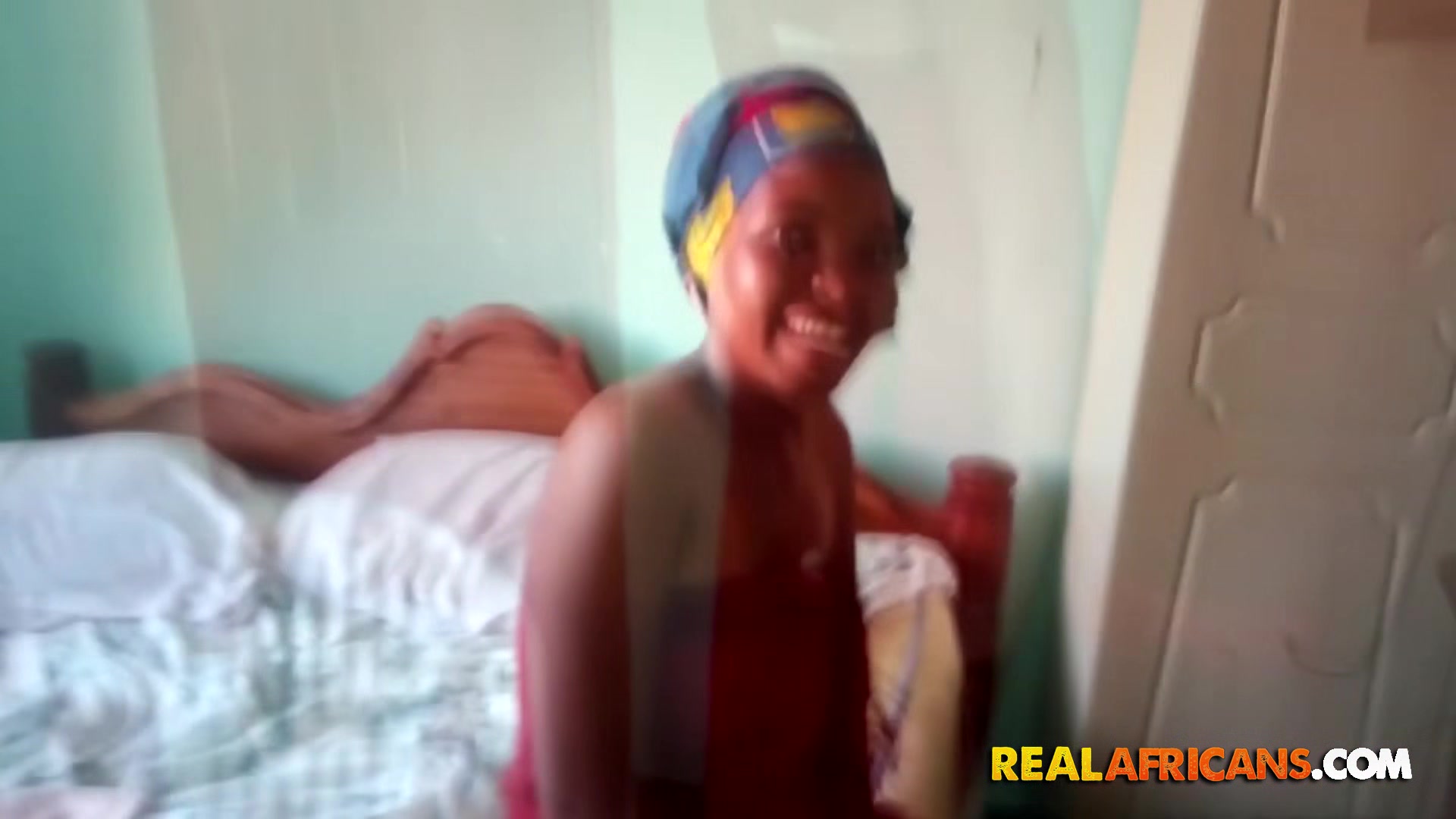 Real Amateur African Couple Homemade Sex Tape with Ebony girl Riding BBC