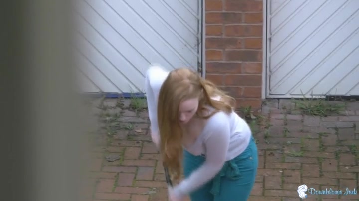 Kloe Kane in Driveway - DownblouseJerk