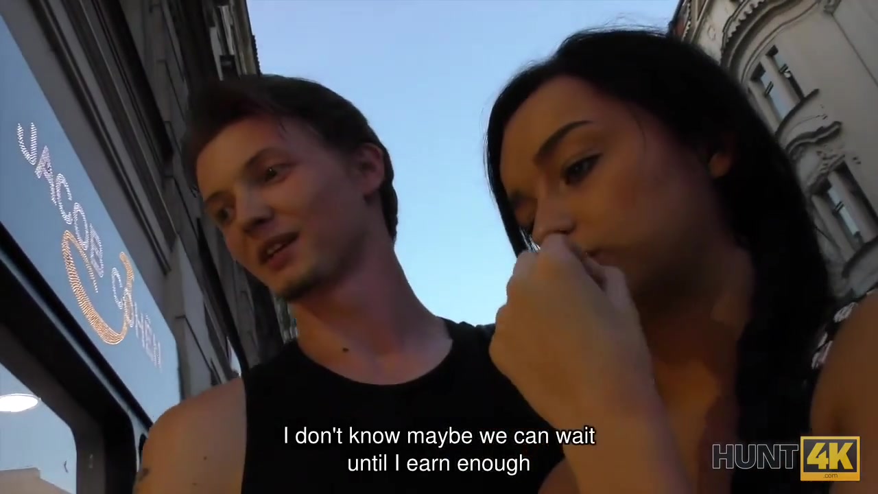 HUNT4K. Poor guy has to watch girlfriend's awesome sex for money