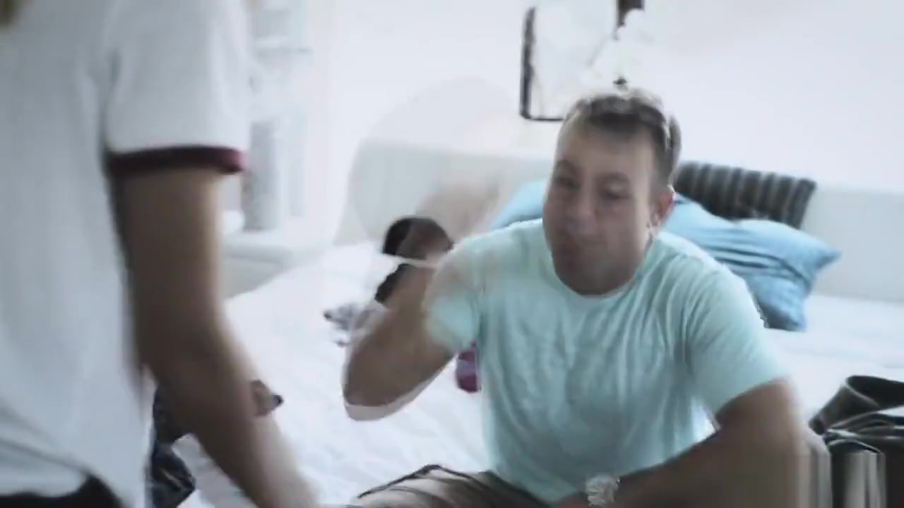 Chad whip out his cock for lesbian stepsis Uma to try