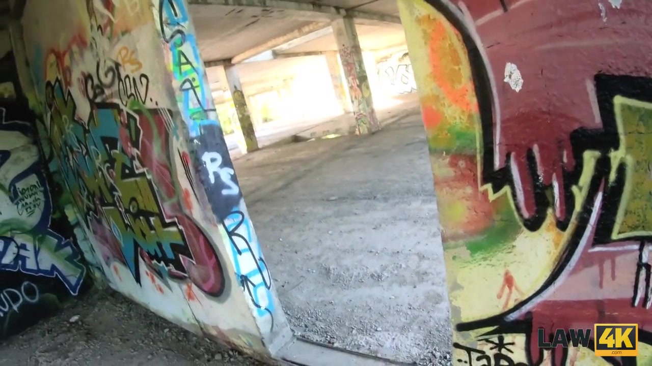 LAW4k. Bad teen 18+ girl paints the walls but gets caught and punished sexually