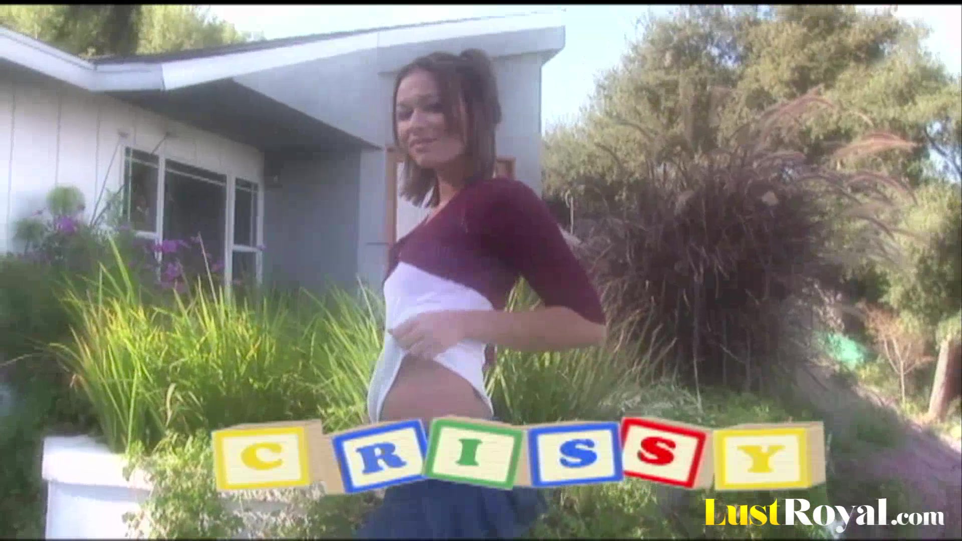 Sensual backdoor lovemaking with cute Crissy Moon
