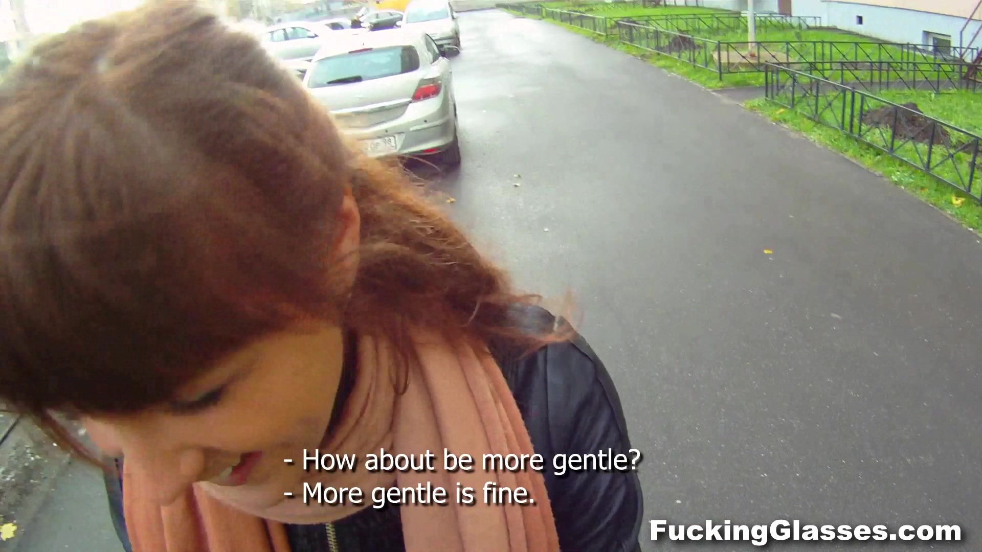 Fucking Glasses - Rina - Not shy to fuck on a stairway