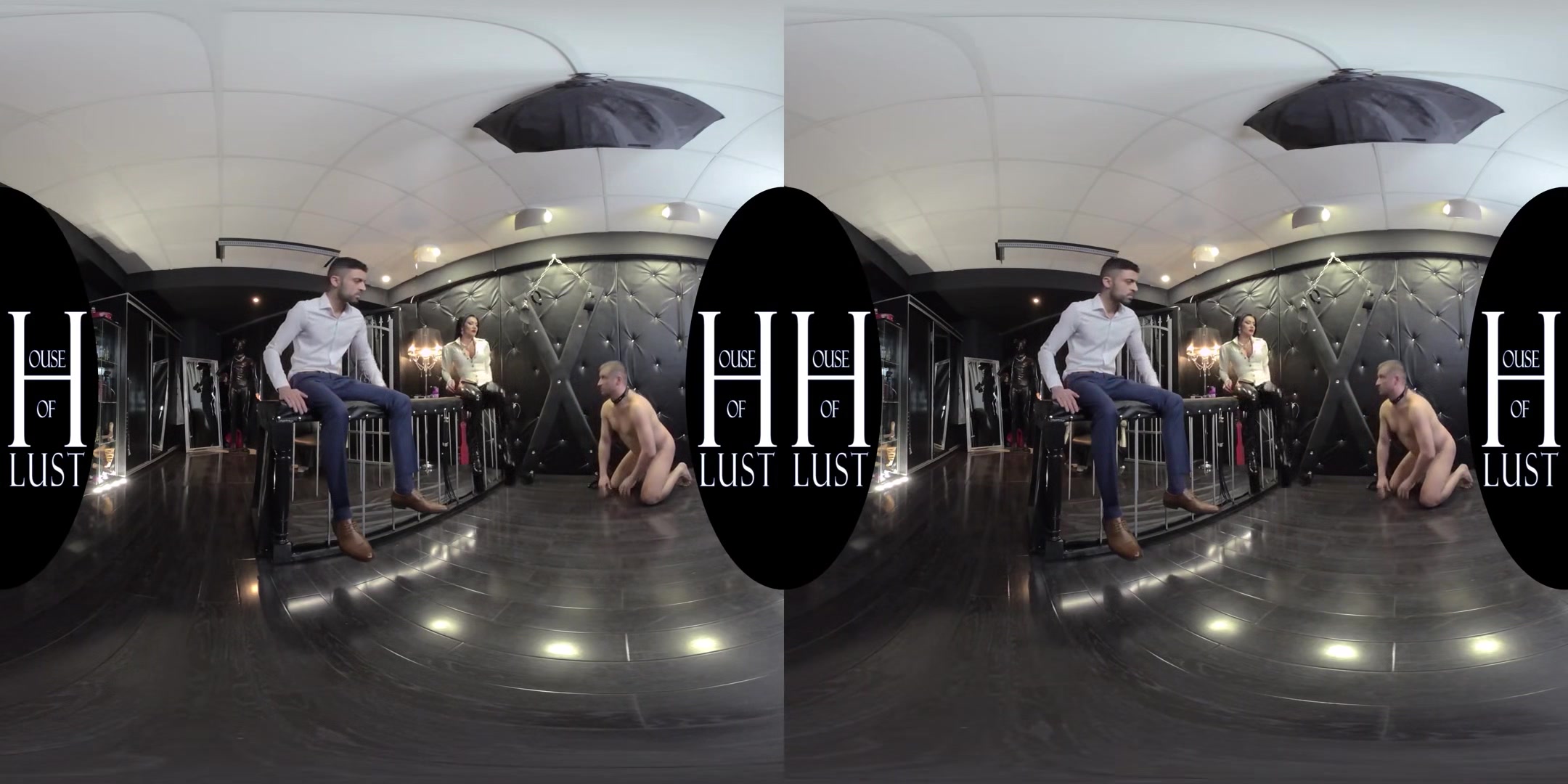 Mistress Kennya & Master Vale - Servant Gets Punished And Caged; MMF Bisexual Threesome with his Master and Mistress