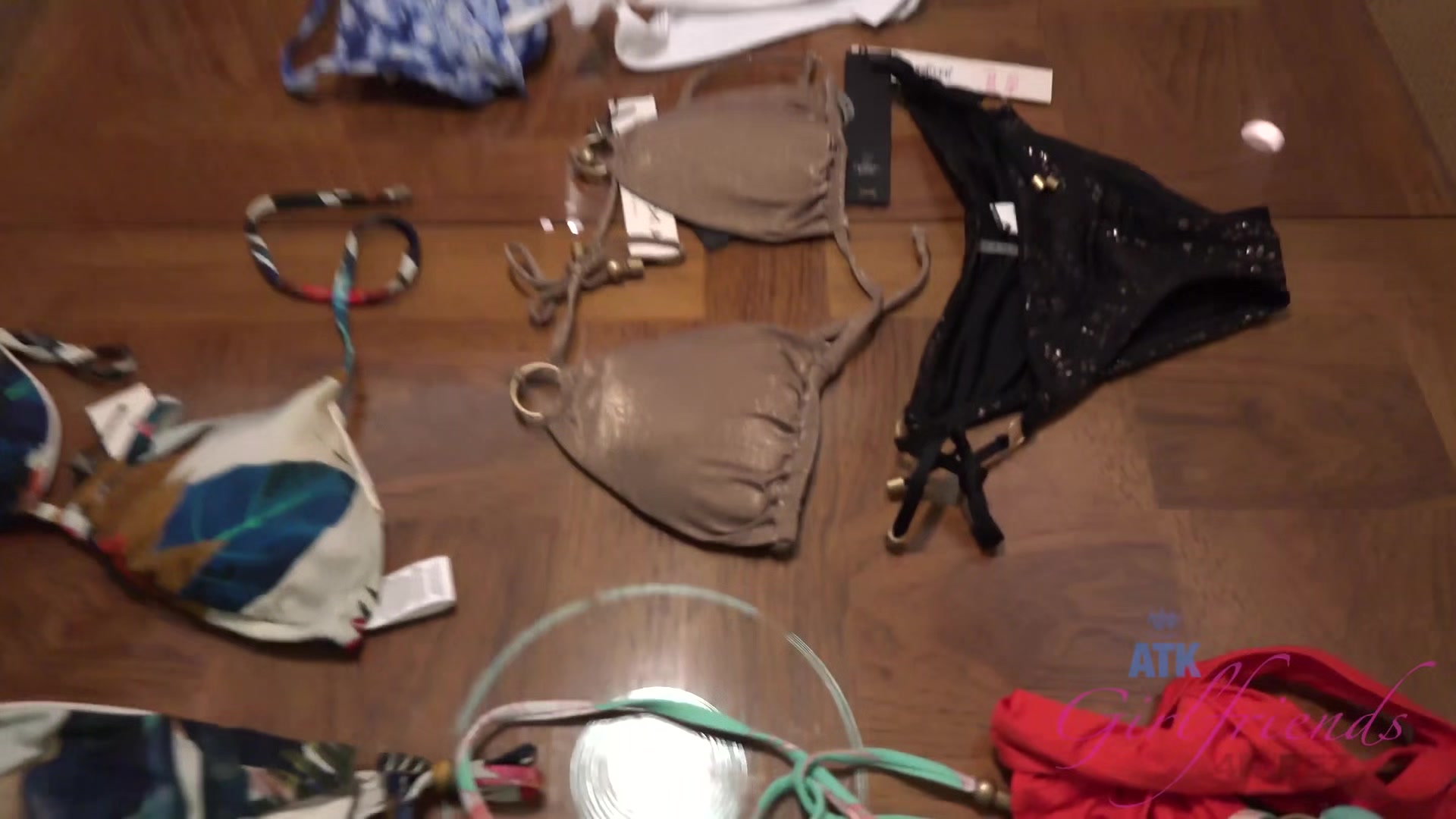 Ashley Flips Through A Few Bikinis To Share With You, But Playing With Her Pussy Is Way More Fun