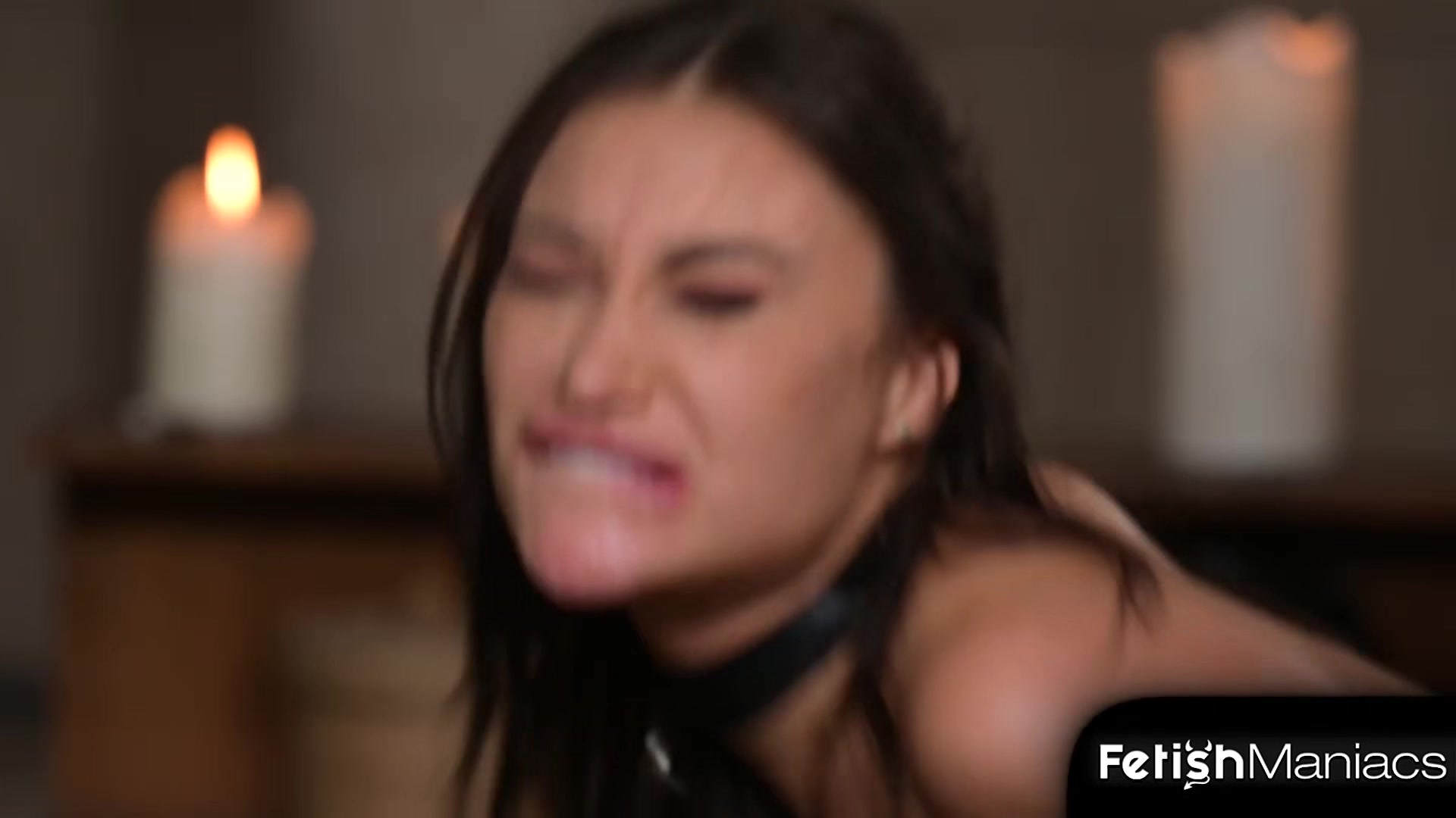 Cock Hungry Sub Monika Fox Takes Dp Drilling During Bdsm Session