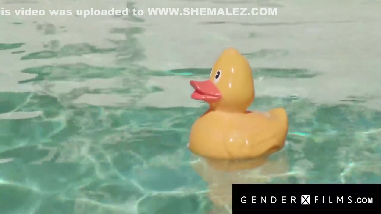 Trans Poolgirl Rails The Fuck Out Of Big Tittied Slut 12 Min With Ariel Demure And Adira Allure