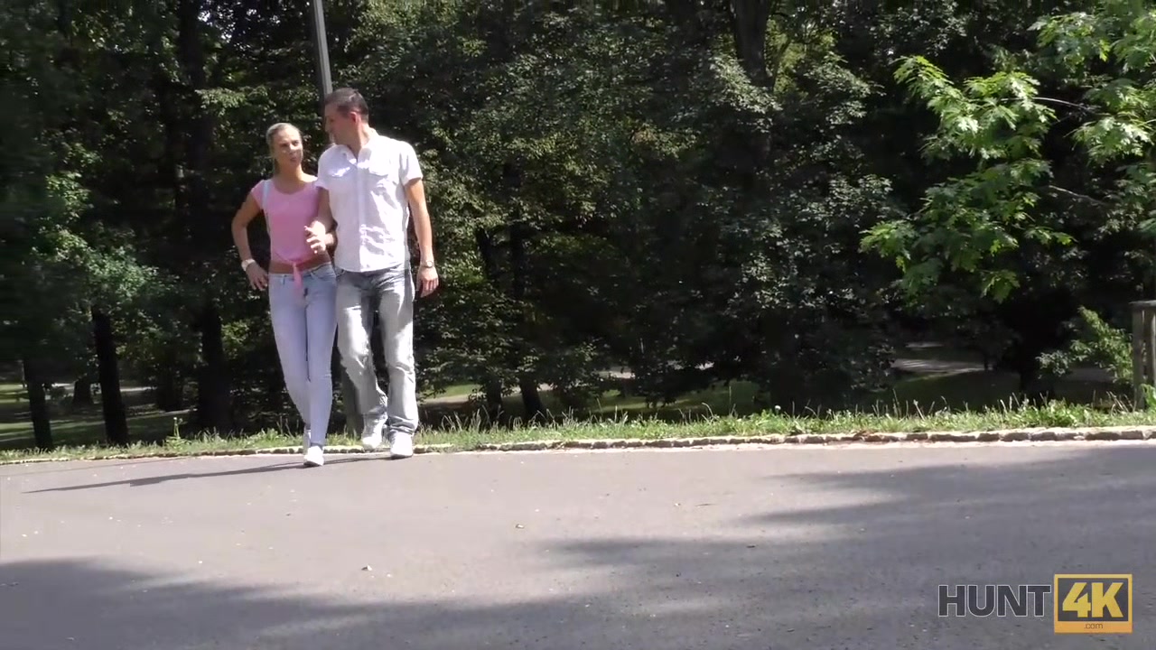 HUNT4K. Poor cuckold watches girlfriend nailed in various positions