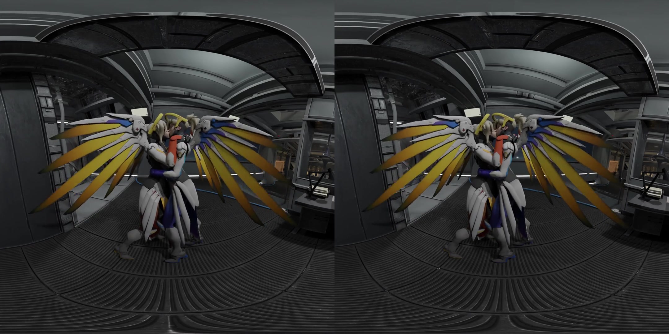 Mercy x Mercy - Lesbian; CGI Porn 3D - SexLikeReal