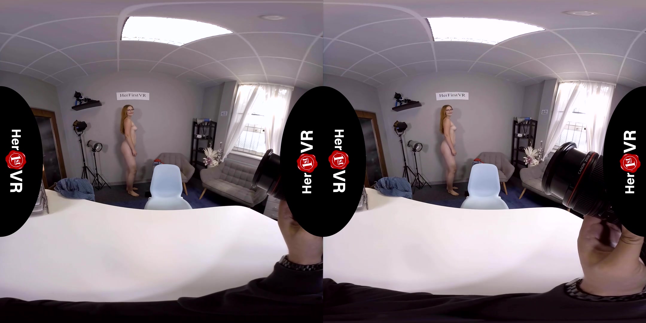 Katie - First VR Casting; Amateur MILF Solo - SexLikeReal