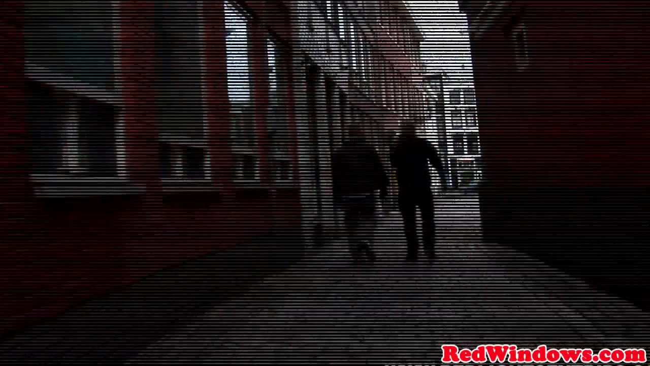 Blond redlight hooker doggystyled by tourist