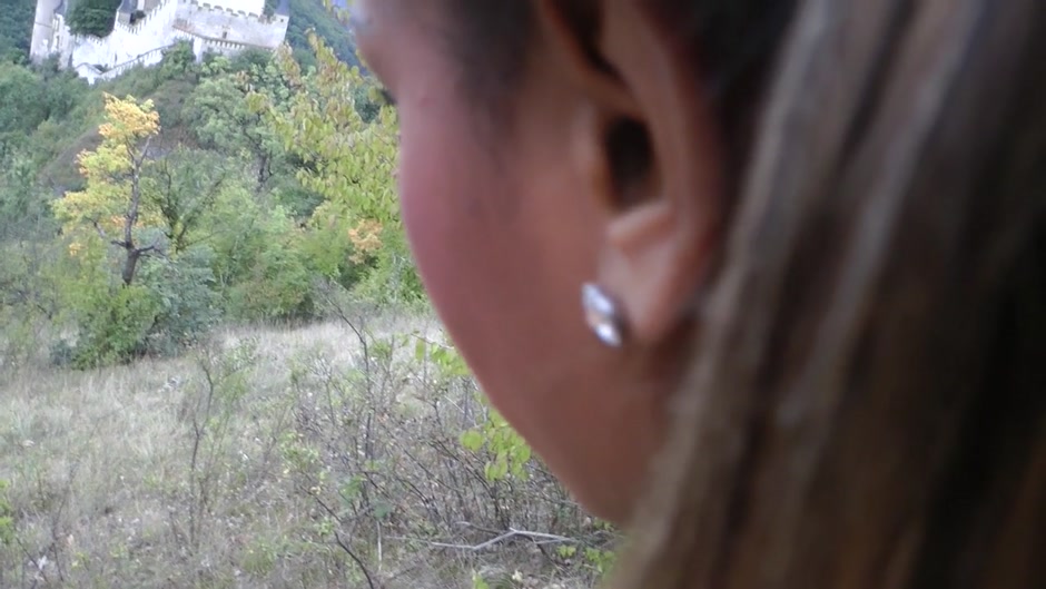 Handsome slut has hardcore sex in a public space