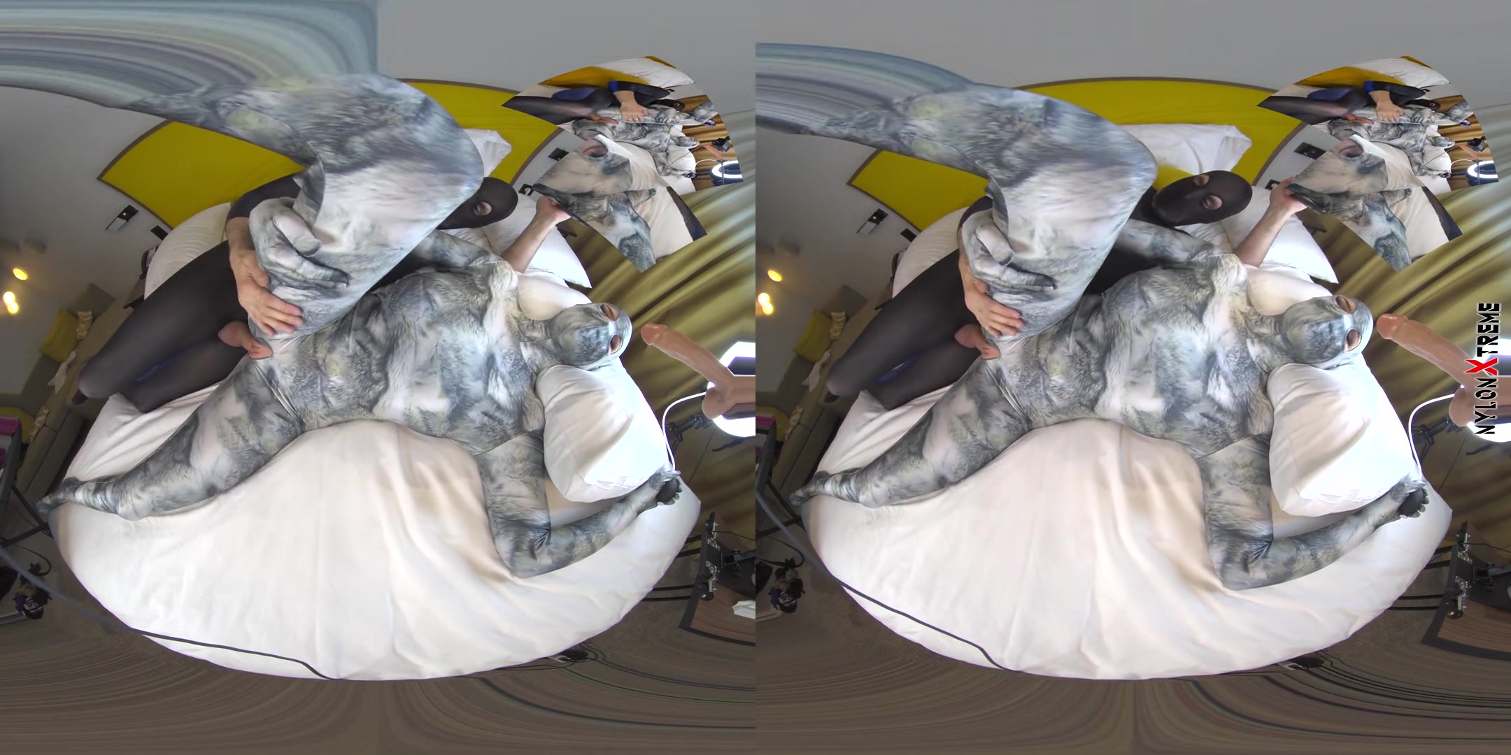Nora Fox Wolf Zentai Encasement Machine