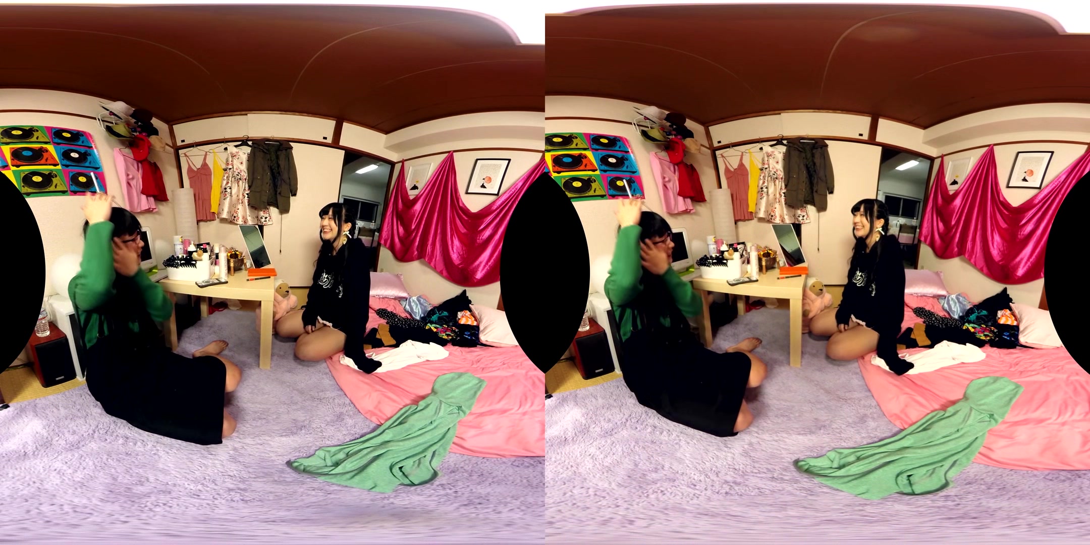 Apartment Days! Always Together; Softcore Japanese Lesbian Non-Nude Girlfriends Flirting
