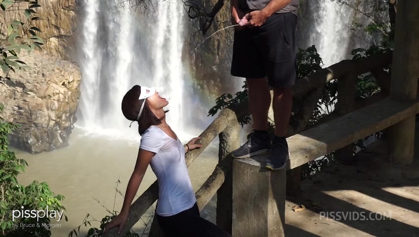 So Much Piss and Cum at the Waterfall - PissVids