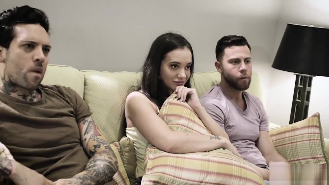 Stepsister leads on her horny stebrothers to DP her