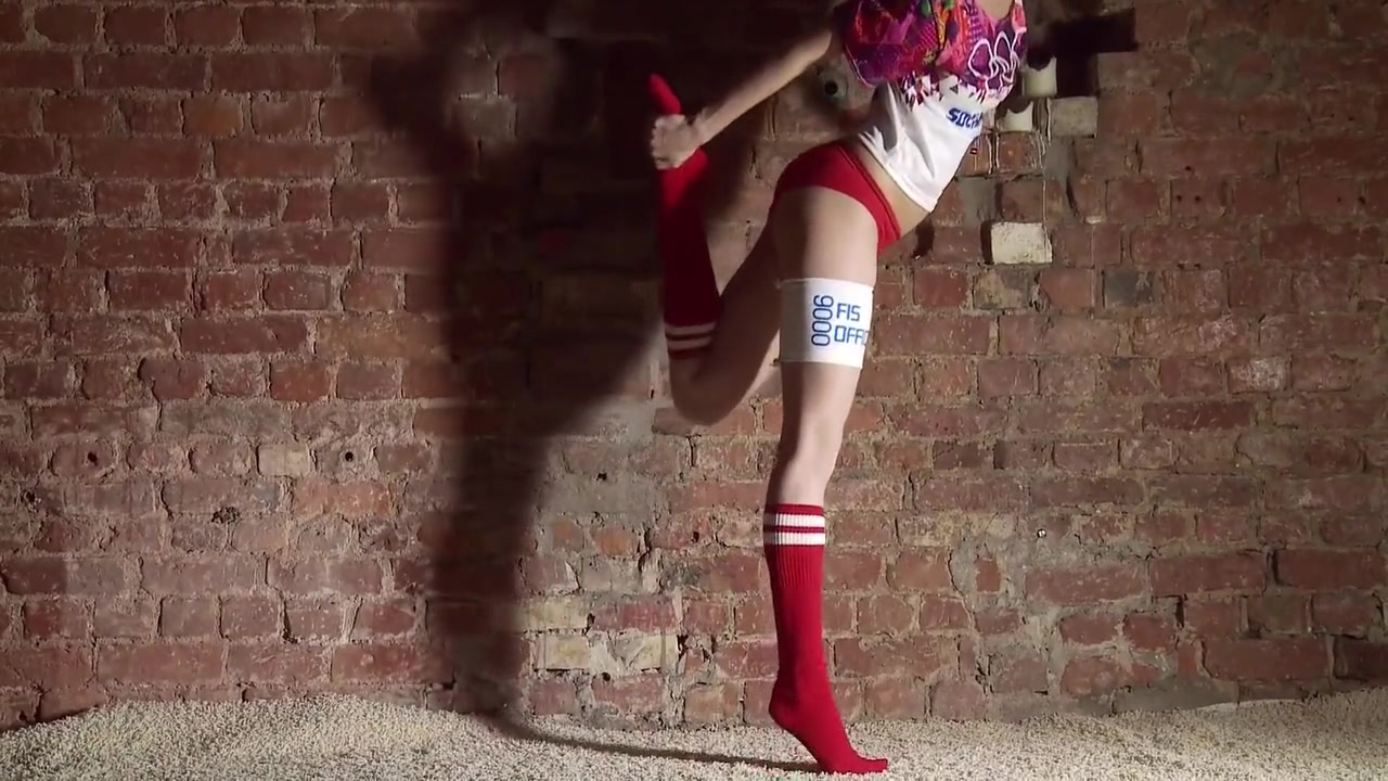 Hairy Teen 18+ In Red Stockings 8 Min