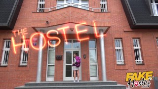 Fake Hostel traveler dirty from Thailand trip gets sloppy wet fuck