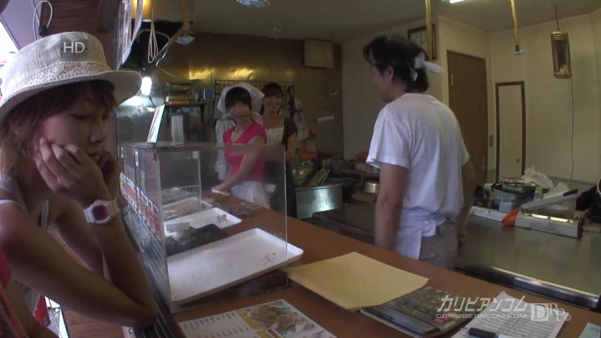 Yumemi Akubi, Kanou Hitomi Naughty Yakitori restaurant - Caribbeancom